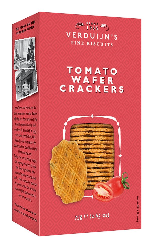 VERDUIJN’S Crackers με Ντομάτα & Βασιλικό