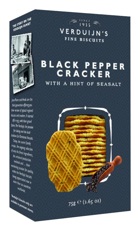 VERDUIJN’S Crackers με Μαύρο Πιιπέρι και Αλάτι