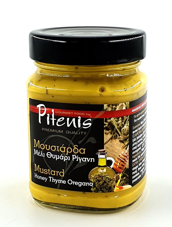Μουστάρδα με μέλι, ρίγανη και θυμάρι Pitenis 250γρ